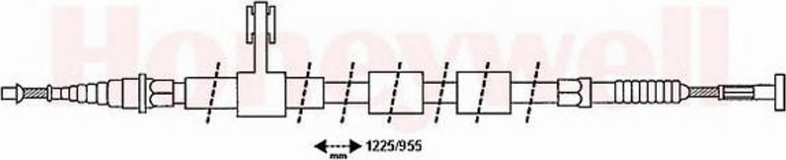 BENDIX 432894B - Тросик, cтояночный тормоз autosila-amz.com