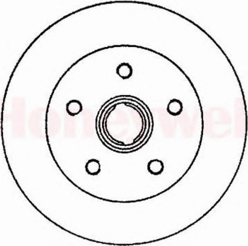 BENDIX 561982 B - Тормозной диск autosila-amz.com