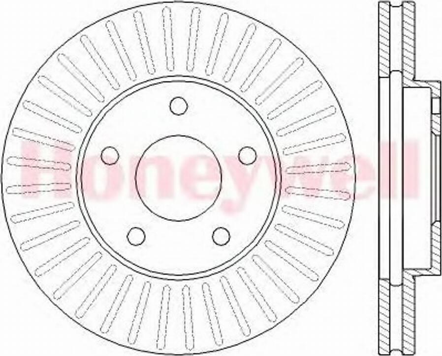 BENDIX 562441B - Тормозной диск autosila-amz.com