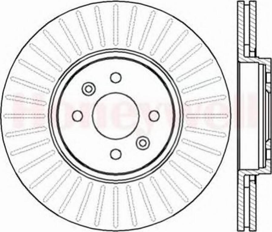 BENDIX 562410B - Тормозной диск autosila-amz.com