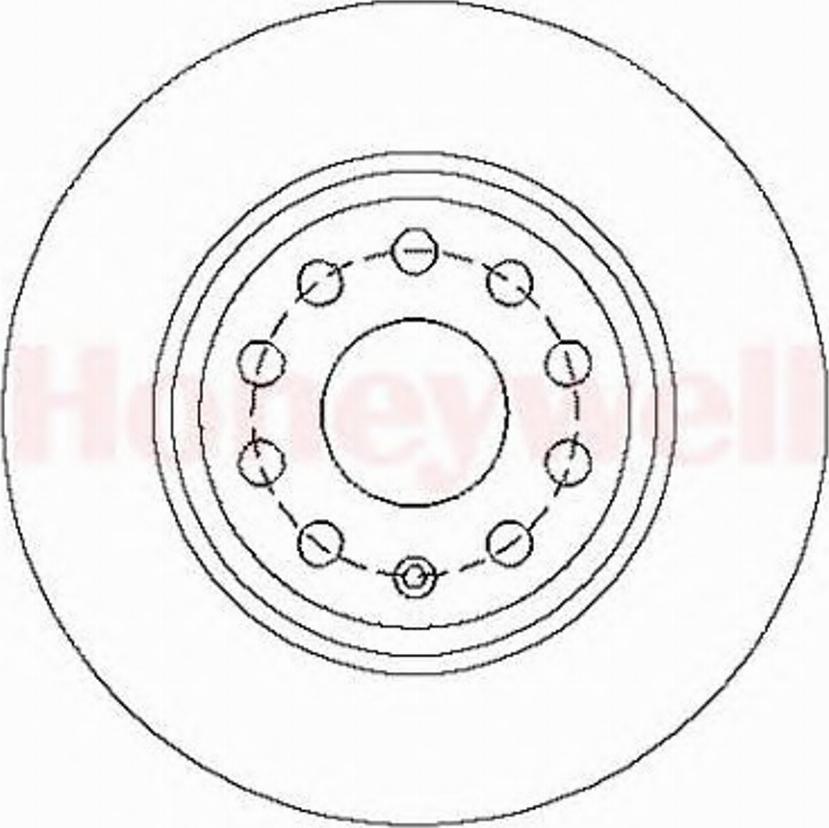 BENDIX 562258 B - Тормозной диск autosila-amz.com