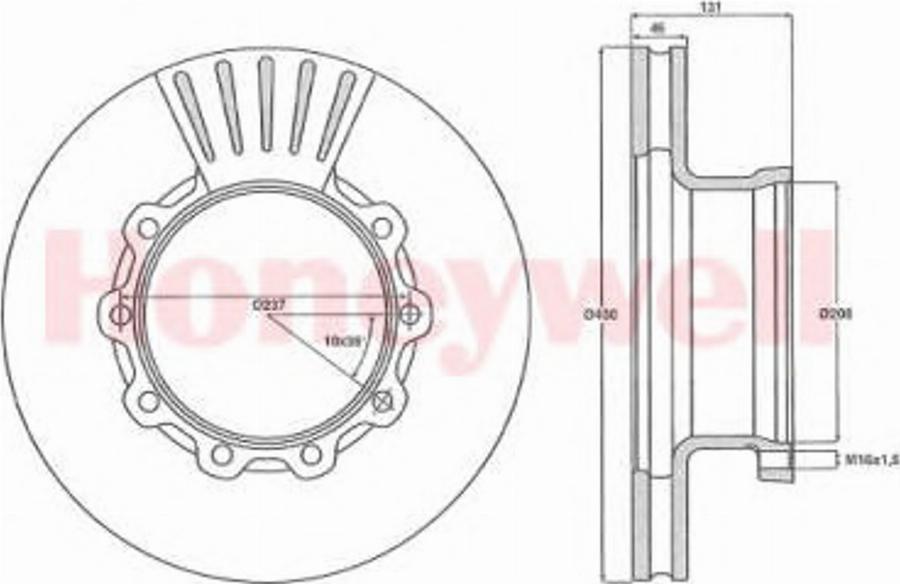 BENDIX 567500B - Тормозной диск autosila-amz.com