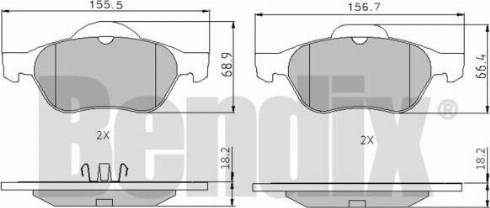 BENDIX 510376 - Тормозные колодки, дисковые, комплект autosila-amz.com