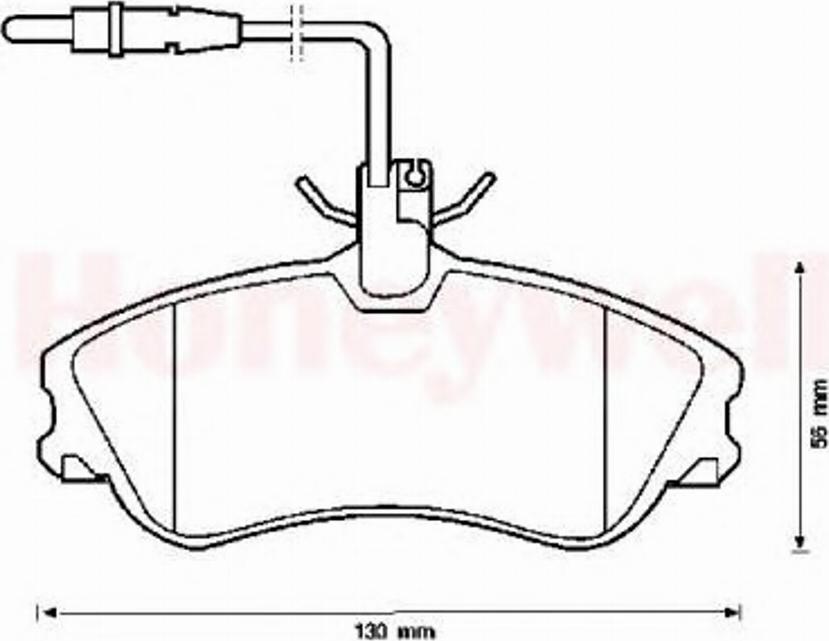 BENDIX 571919B - Тормозные колодки, дисковые, комплект autosila-amz.com