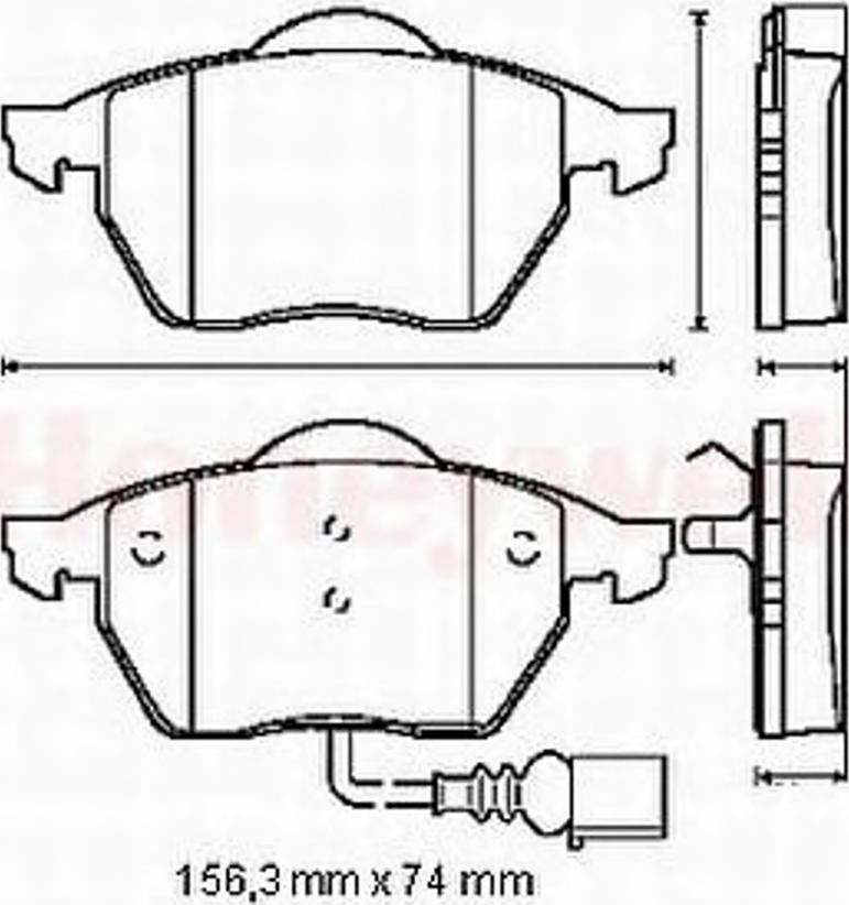 BENDIX 571984 B - Тормозные колодки, дисковые, комплект autosila-amz.com