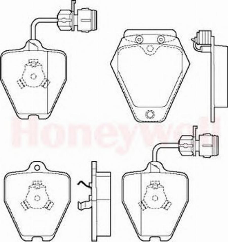 BENDIX 571983B - Тормозные колодки, дисковые, комплект autosila-amz.com