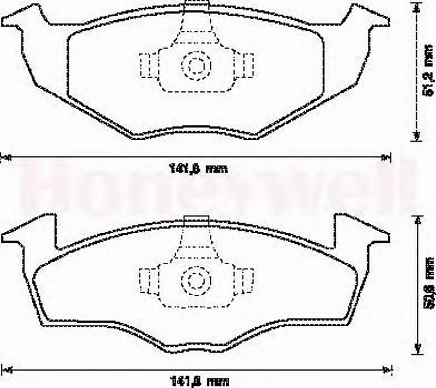 BENDIX 571923X - Тормозные колодки, дисковые, комплект autosila-amz.com