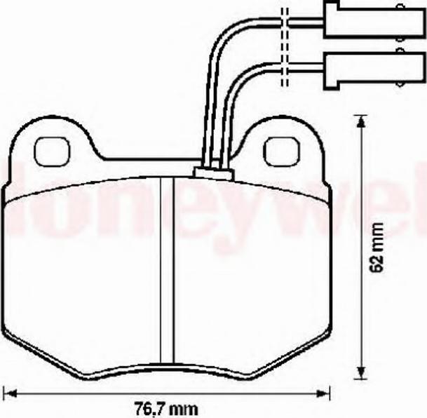 BENDIX 571450B - Тормозные колодки, дисковые, комплект autosila-amz.com