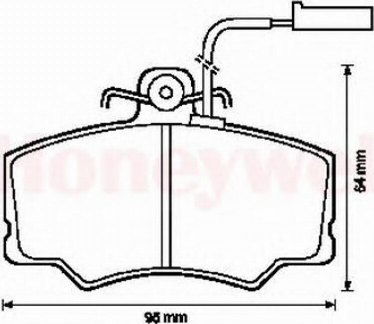 BENDIX 571433X - Тормозные колодки, дисковые, комплект autosila-amz.com