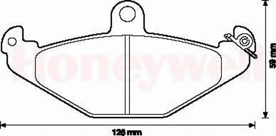 BENDIX 571425B - Тормозные колодки, дисковые, комплект autosila-amz.com