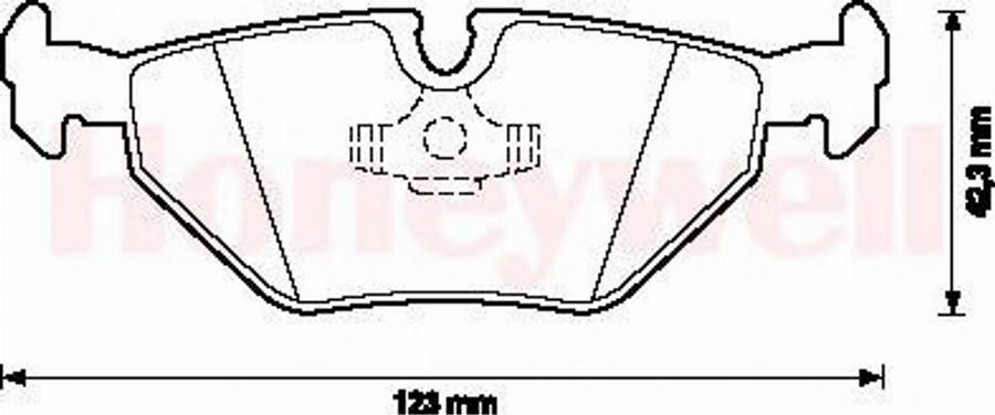 BENDIX 571546B - Тормозные колодки, дисковые, комплект autosila-amz.com