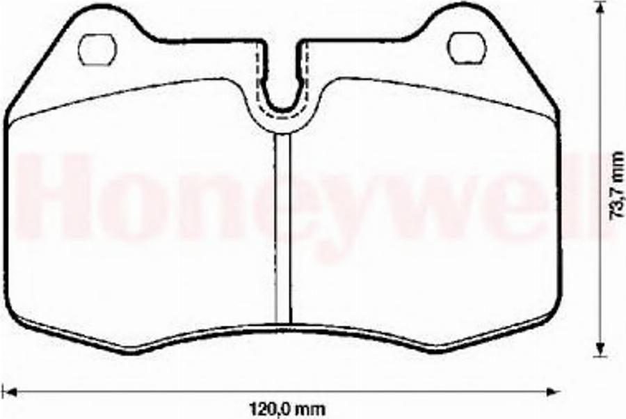 BENDIX 571852B - Тормозные колодки, дисковые, комплект autosila-amz.com