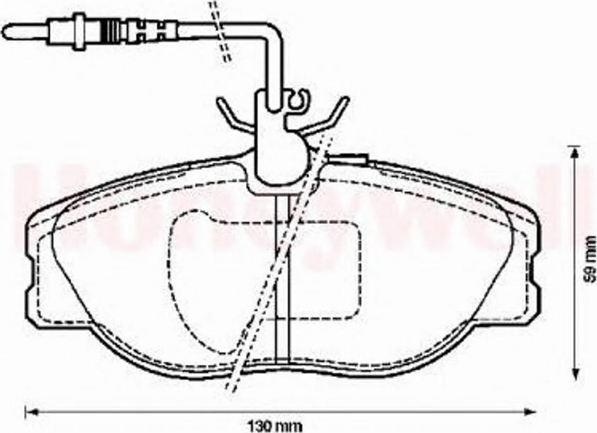 BENDIX 571838B - Тормозные колодки, дисковые, комплект autosila-amz.com