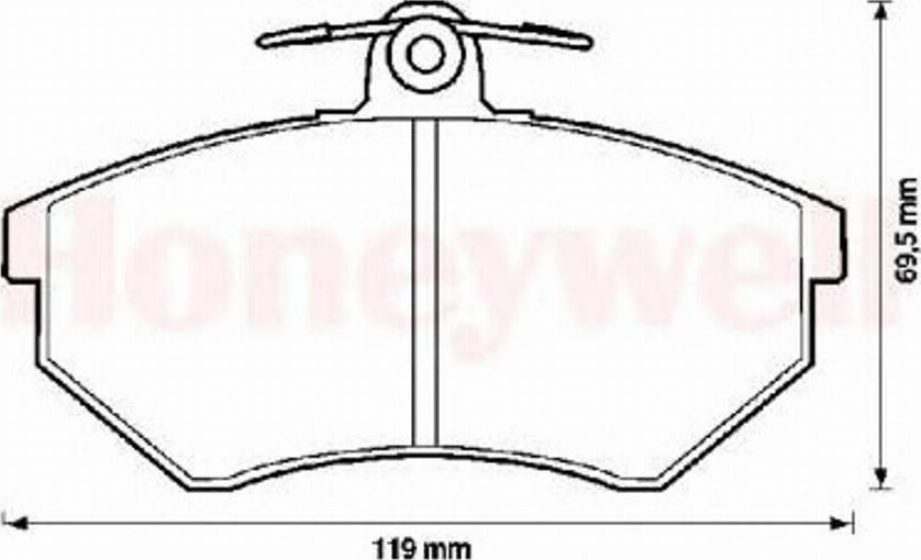 BENDIX 571357B - Тормозные колодки, дисковые, комплект autosila-amz.com