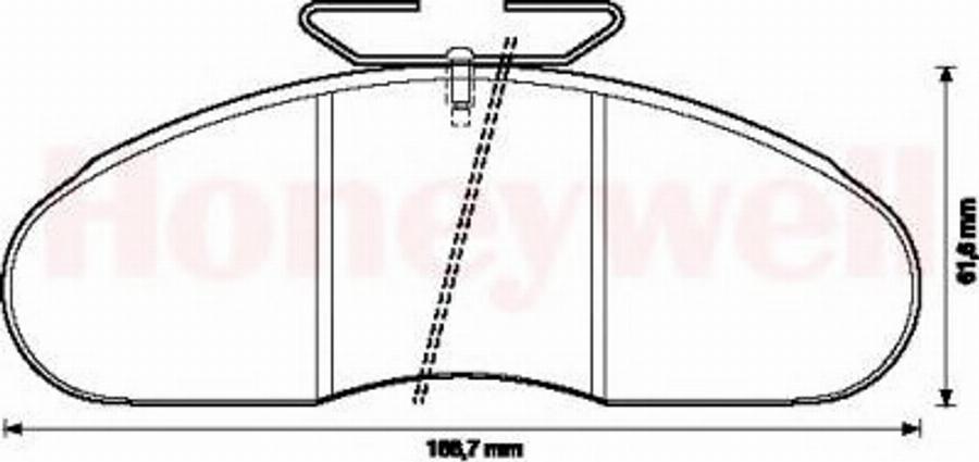 BENDIX 571368B - Тормозные колодки, дисковые, комплект autosila-amz.com