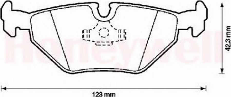 BENDIX 571387B - Тормозные колодки, дисковые, комплект autosila-amz.com