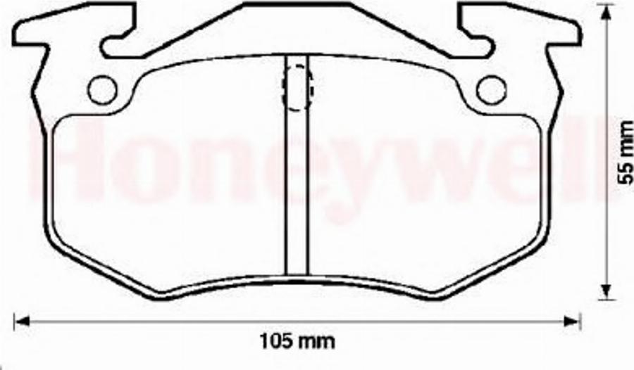 BENDIX 571334B - Тормозные колодки, дисковые, комплект autosila-amz.com