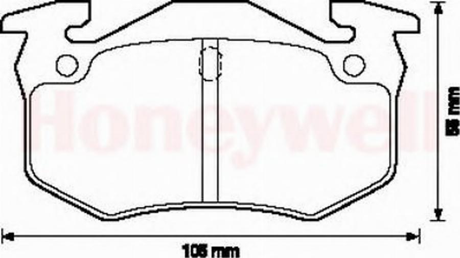 BENDIX 571335B - Тормозные колодки, дисковые, комплект autosila-amz.com