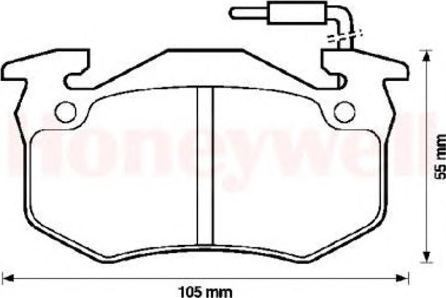 BENDIX 571331B - Тормозные колодки, дисковые, комплект autosila-amz.com