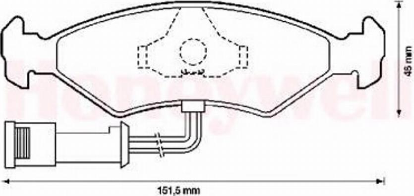 BENDIX 571291B - Тормозные колодки, дисковые, комплект autosila-amz.com