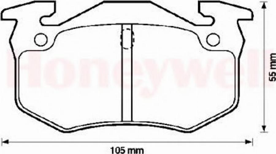 BENDIX 571744B - Тормозные колодки, дисковые, комплект autosila-amz.com