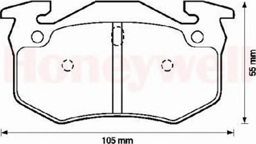 BENDIX 571747B - Тормозные колодки, дисковые, комплект autosila-amz.com