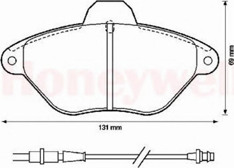 BENDIX 571756B - Тормозные колодки, дисковые, комплект autosila-amz.com