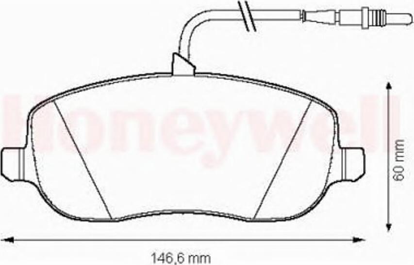 BENDIX 573096B - Тормозные колодки, дисковые, комплект autosila-amz.com