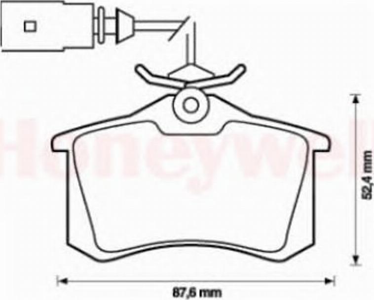 BENDIX 573065 B - Тормозные колодки, дисковые, комплект autosila-amz.com