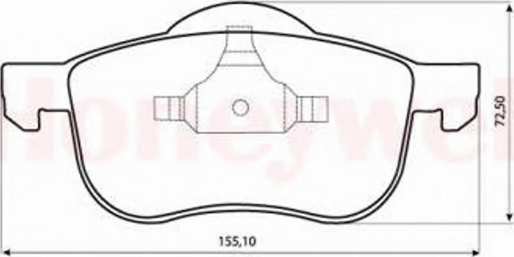 BENDIX 573003 B - Тормозные колодки, дисковые, комплект autosila-amz.com