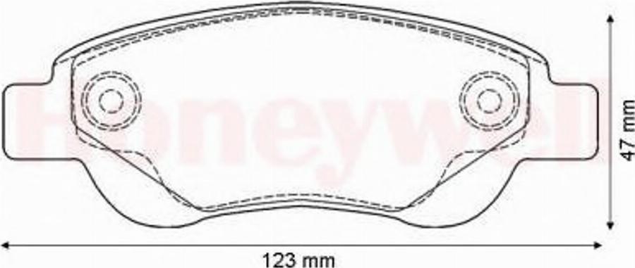 BENDIX 573135B - Тормозные колодки, дисковые, комплект autosila-amz.com