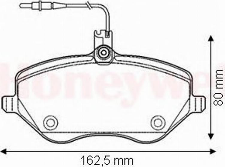 BENDIX 573131B - Тормозные колодки, дисковые, комплект autosila-amz.com