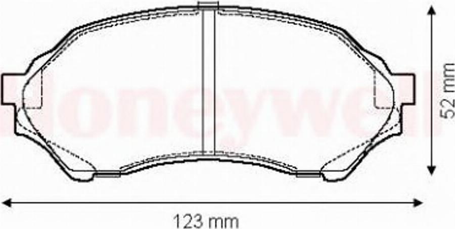 BENDIX 572437 B - Тормозные колодки, дисковые, комплект autosila-amz.com