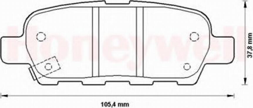 BENDIX 572501B - Тормозные колодки, дисковые, комплект autosila-amz.com