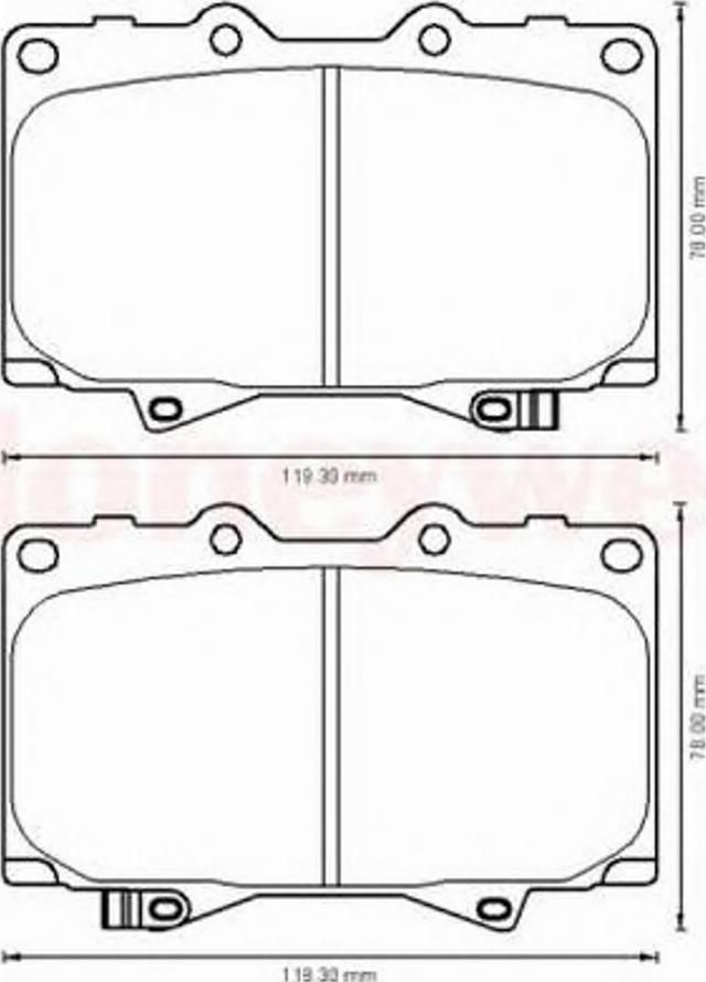 BENDIX 572528B - Тормозные колодки, дисковые, комплект autosila-amz.com