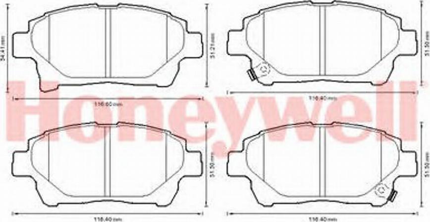 BENDIX 572618B - Тормозные колодки, дисковые, комплект autosila-amz.com