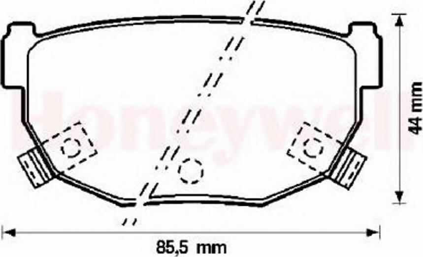 BENDIX 572132B - Тормозные колодки, дисковые, комплект autosila-amz.com