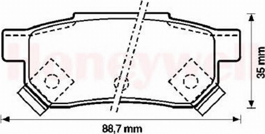 BENDIX 572137B - Тормозные колодки, дисковые, комплект autosila-amz.com