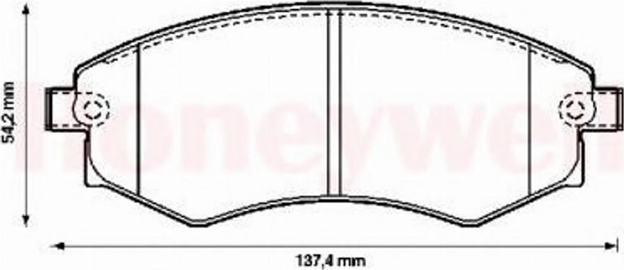 BENDIX 572347B - Тормозные колодки, дисковые, комплект autosila-amz.com