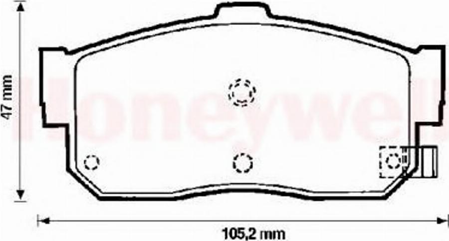 BENDIX 572376B - Тормозные колодки, дисковые, комплект autosila-amz.com