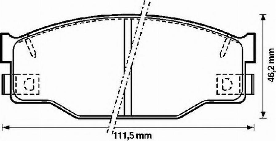 BENDIX 572227B - Тормозные колодки, дисковые, комплект autosila-amz.com