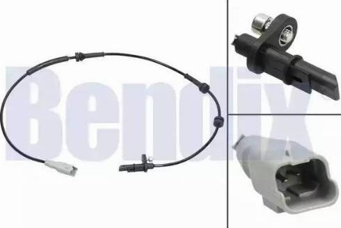 BENDIX 058483B - Датчик ABS, частота вращения колеса autosila-amz.com