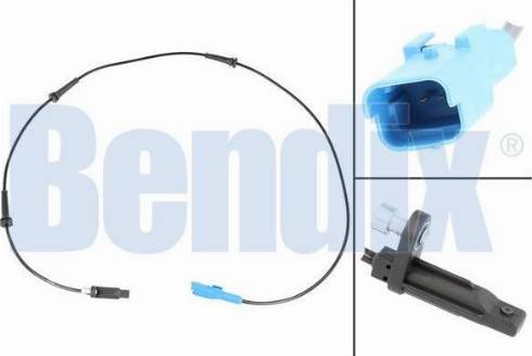 BENDIX 058563B - Датчик ABS, частота вращения колеса autosila-amz.com