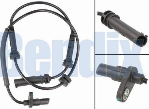 BENDIX 058572B - Датчик ABS, частота вращения колеса autosila-amz.com