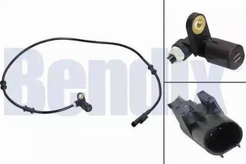 BENDIX 058691B - Датчик ABS, частота вращения колеса autosila-amz.com