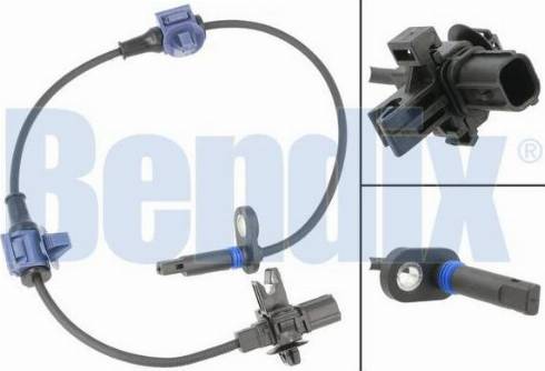 BENDIX 058663B - Датчик ABS, частота вращения колеса autosila-amz.com