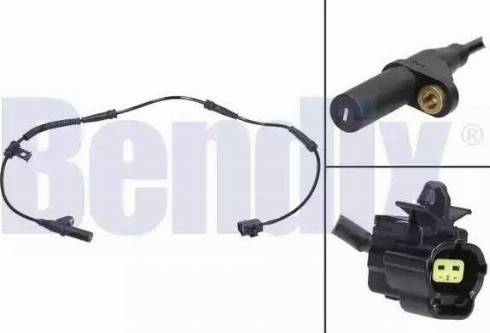 BENDIX 058631B - Датчик ABS, частота вращения колеса autosila-amz.com