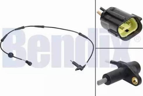 BENDIX 058622B - Датчик ABS, частота вращения колеса autosila-amz.com