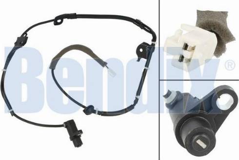 BENDIX 058677B - Датчик ABS, частота вращения колеса autosila-amz.com