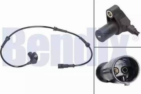 BENDIX 058066B - Датчик ABS, частота вращения колеса autosila-amz.com